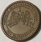 Red Parrot Coal Co. 1c Token from West Virginia