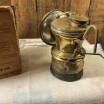 Vintage Autolite Brass Carbide Lamp for Coal Miners