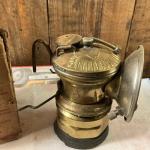Vintage Autolite Brass Carbide Lamp for Coal Miners