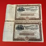 Pittsburgh Lisbon & Western RR Coal Rail Stocks