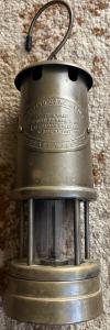 Brass British Coal Mining Lantern - Vintage Style