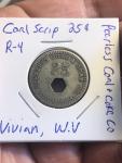 25 Cent Coal Scrip Token - Peerless Coal & Coke Co