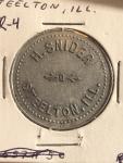 H Snyder Coal Scrip Trade Token - 50 Cents