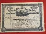 1886 Erie & Wyoming Valley Coal Railroad Stock