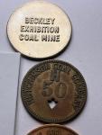 Set of 8 West Virginia Coal Scrip Tokens