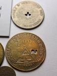 Set of 5 Virginia Coal Scrip Tokens