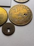 Set of 5 Virginia Coal Scrip Tokens