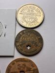 Set of 8 West Virginia Coal Scrip Tokens