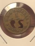 1 Cent Coal Scrip Token - N.R.&P. Stores