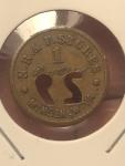 1 Cent Coal Scrip Token - N.R.&P. Stores