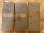 Set of 3 Vintage Coal Mining Ledger Books