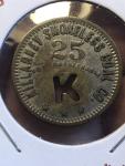 25 Cent Coal Scrip Token - Killarney, WV