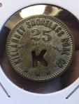 25 Cent Coal Scrip Token - Killarney, WV
