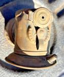 Antique Brass Justrite Carbide Miner's Head Lamp