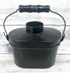 Antique Tin Coal Miner Lunch Pail Bucket