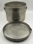 Vintage Coal Miners Aluminum Stackable Lunch Bucket Set