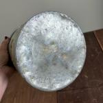 Leyse Vintage Orange Sticker Metal Bucket for Miners