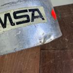 Leyse Vintage Orange Sticker Metal Bucket for Miners