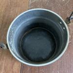 Leyse Vintage Orange Sticker Metal Bucket for Miners