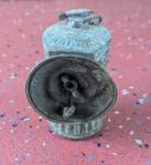 Vintage Brass Carbide Miner’s Helmet Lamp