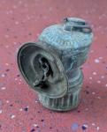 Vintage Brass Carbide Miner’s Helmet Lamp