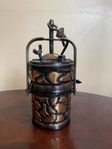 Vintage Carbide Coal Mining Lamp from Poland 9
