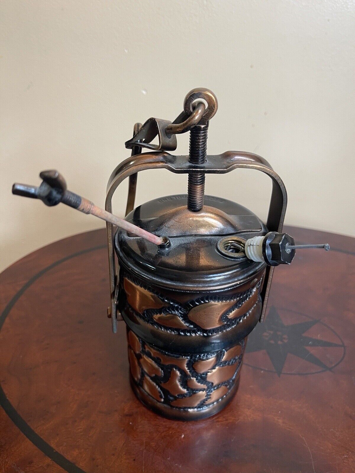 Vintage Carbide Coal Mining Lamp from Poland 9