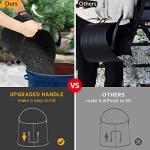 Black Coal Bucket Set with Shovel and Gloves