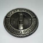 1982 Silvertone Coal Mining Institute Vintage Belt Buckle