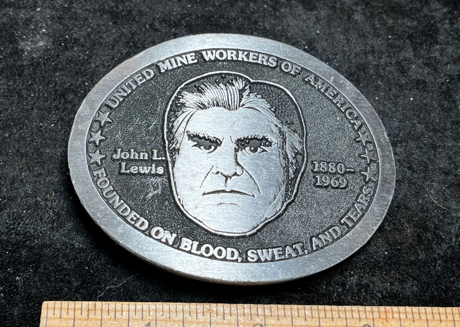 Vintage UMWA Coal Miner Belt Buckle - United Mine Workers