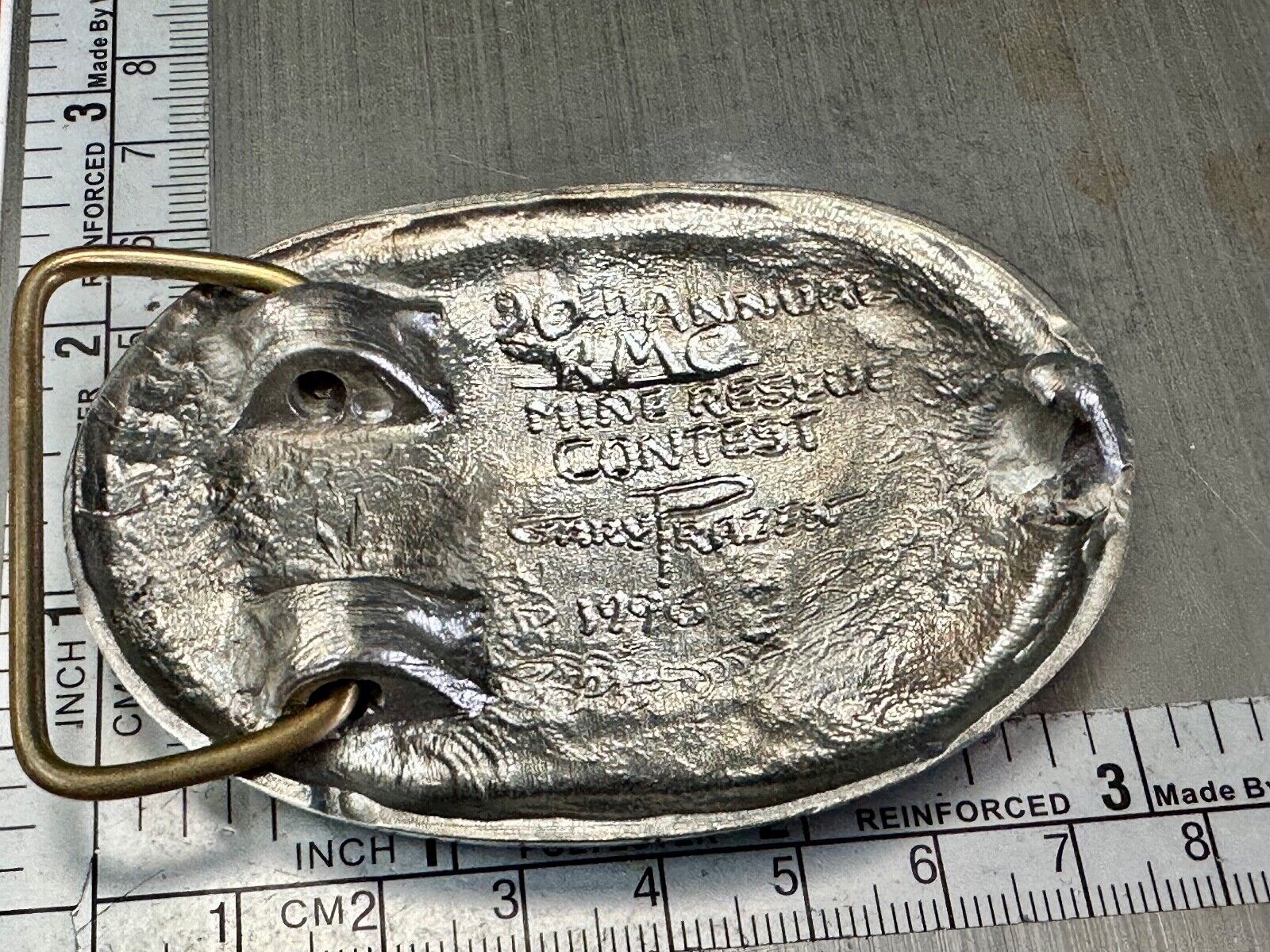 Vintage 20th Annual Rocky Mountain Coal Mine Rescue Buckle