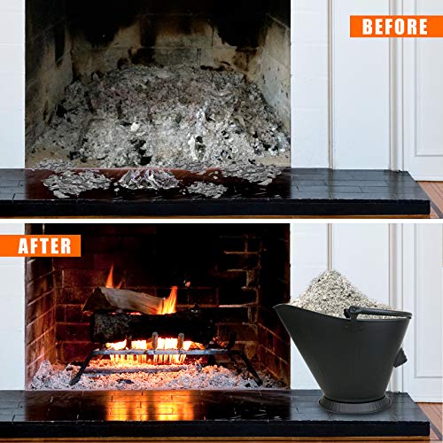 3-Piece Coal Mining Fireplace Set: Bucket, Shovel, Broom