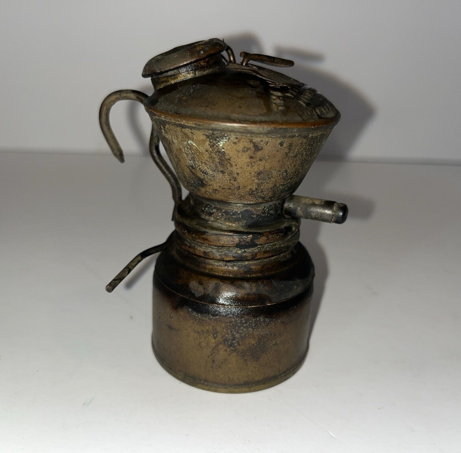 Vintage Baldwin Brass Carbide Lamp, May 1900