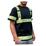 Men's Reflective Safety Work Shirts - Short Sleeve T-Shirts