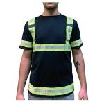 Men's Reflective Safety Work Shirts - Short Sleeve T-Shirts