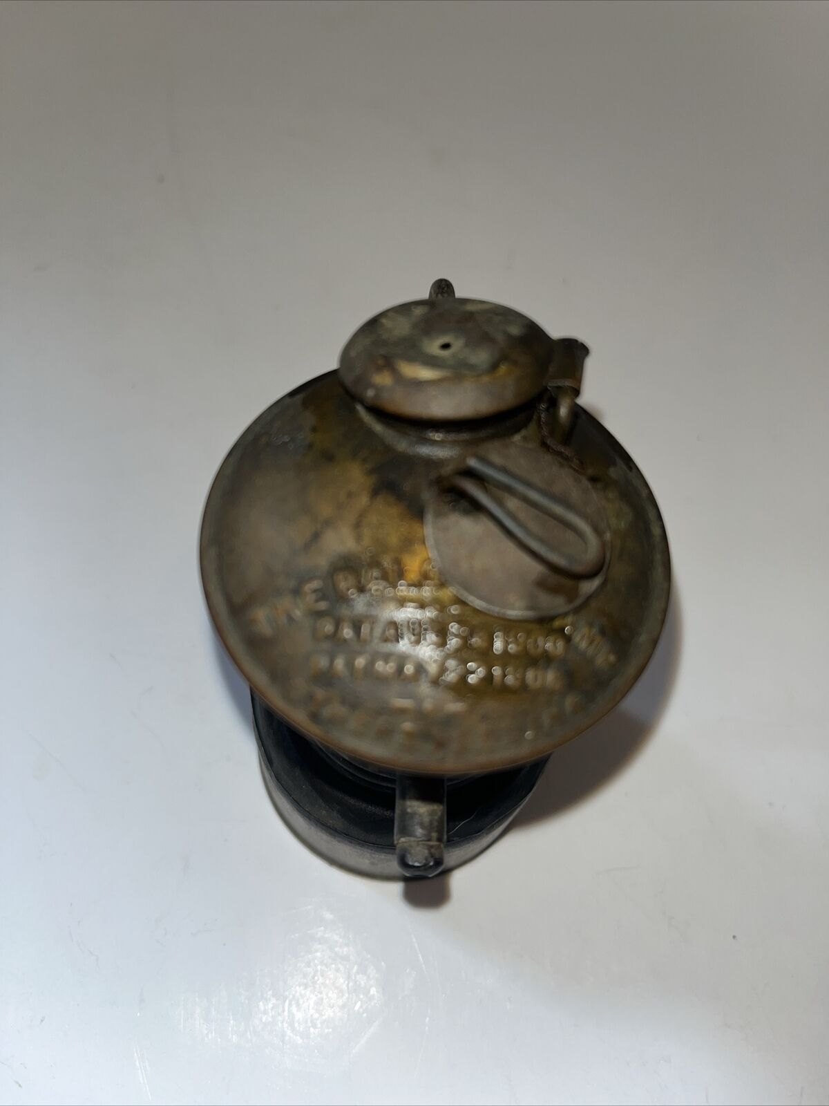 Vintage Baldwin Brass Carbide Lamp, May 1900