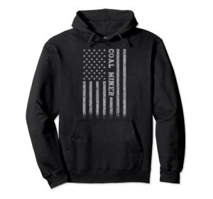 American Flag Hoodie for Coal Miners