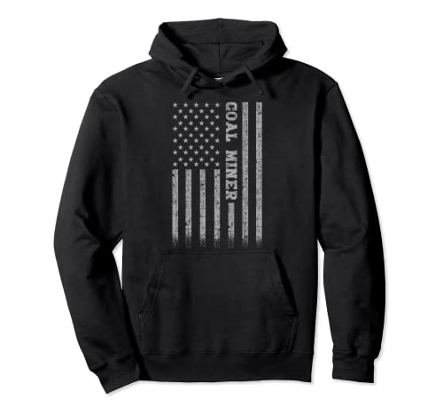 American Flag Hoodie for Coal Miners