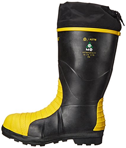 Viking Men's Metguard Mining Boot in Black/Yellow - Size 11