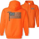 American Flag Hooded Sweatshirt for Coal Miners