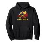 American Flag Coal Miner Pullover Hoodie Gift