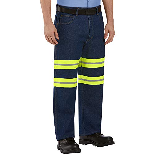 Red Kap Men's 34x34 Relaxed Fit Coal Mining Jeans