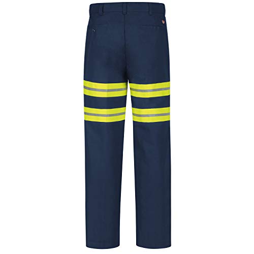 Coal Mining Work Pants, Navy with Yellow/Green Trim