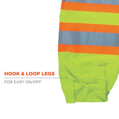 Ergodyne Unisex Class Two-tone Reflective Safety Pants, Lime