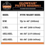 Ergodyne Unisex Class Two-tone Reflective Safety Pants, Lime