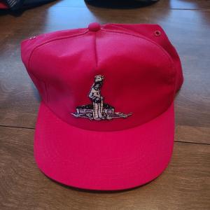 Vintage Red Snapback Coal Miner Hat. Classic Design
