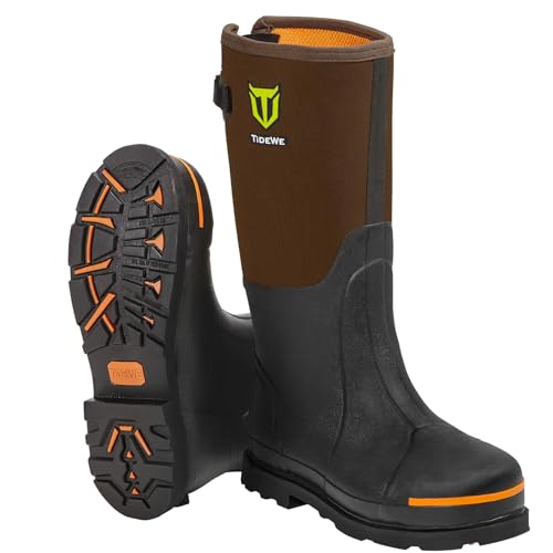 Men's Steel Toe Rubber Work Boot, Waterproof, Non-Slip