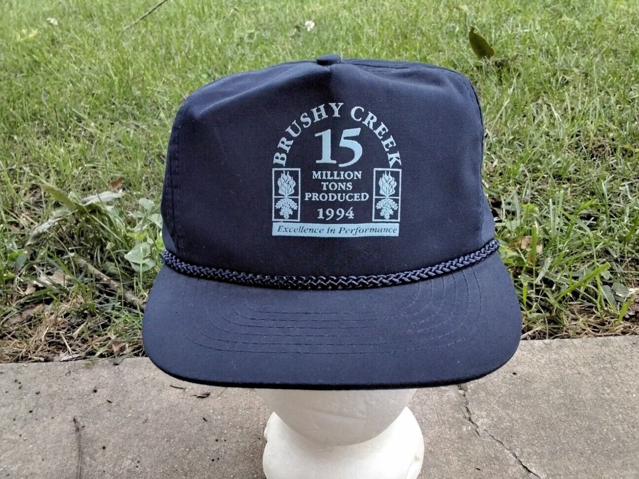 Vintage 90s Coal Miner Trucker Hat Strapback