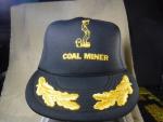 Vintage Black Insulated Coal Miner Trucker Hat Cap