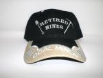 Adjustable Strap Embroidered Coal Miner Hat Black/Brown